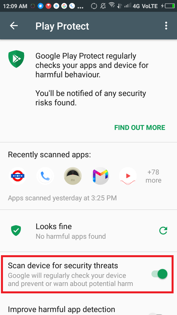 google play protect SYNTHO PENDUZ